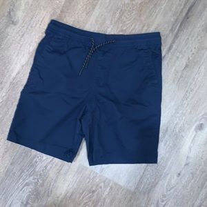 Sovereign Code navy blue boys drawstring shorts sz 14-16. 97% cotton 3% spandex